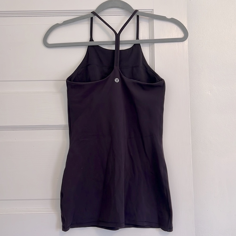 Lululemon dark purple razor back tank top